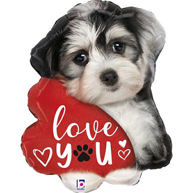 I Love You Dog Supershape Foil Balloon