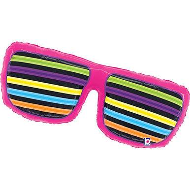 Neon Sunglasses Supershape Foil Balloon