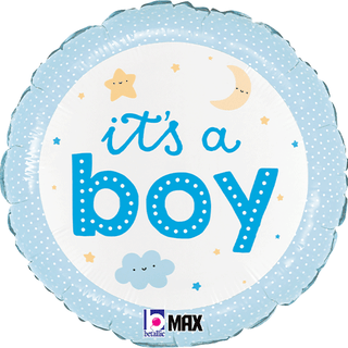 It's a Girl/ Boy Pretty Pastels 18" Foil Balloon