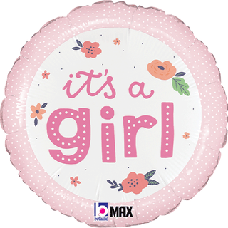 It's a Girl/ Boy Pretty Pastels 18" Foil Balloon