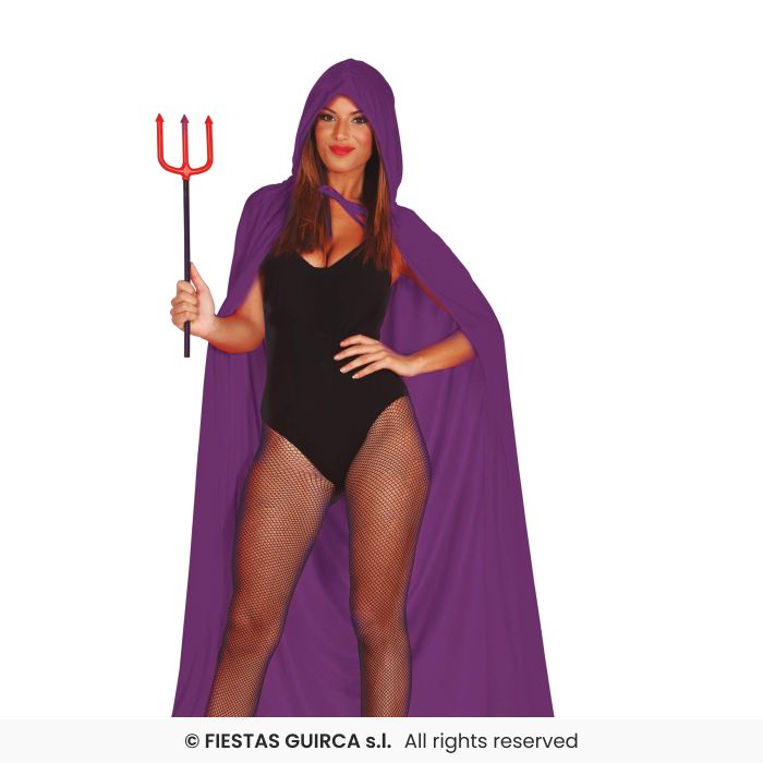 Adult Velvet Hooded Cape Purple