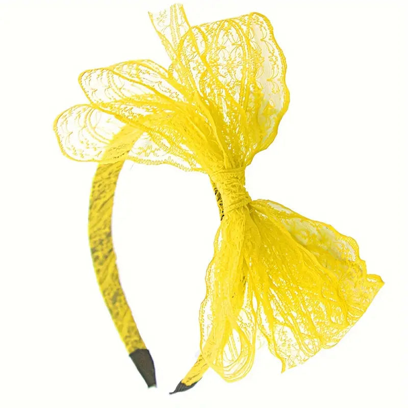 80's Lace Bow Headband