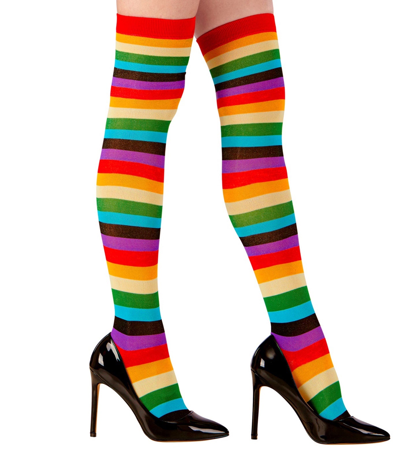 Rainbow Striped Stockings