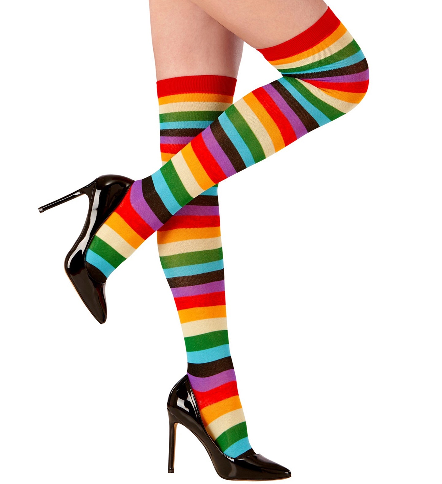 Rainbow Striped Stockings
