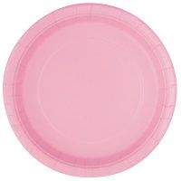 Pale Pink Paper Plates - 8pkt