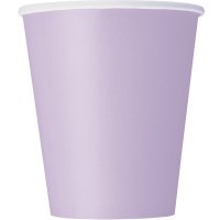 Purple Lilac Paper Cups - 8pkt