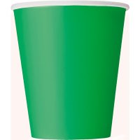 Emerald Dark Green Paper Cups - 8pkt