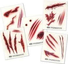 Mini Wound Temporary Tattoos
