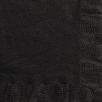 Black Lunch Napkins - 20pkt