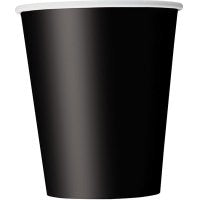Black Paper Cups - 8pkt