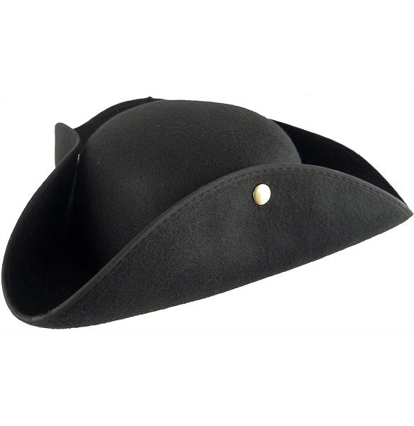 Pirate Hat Tricorn Black