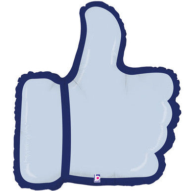 Social Media Like Emoji Supershape Foil Balloon