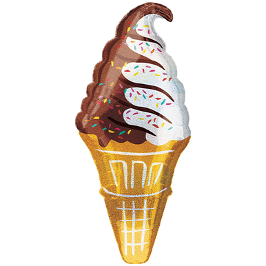 Ice-cream Cone Supershape Foil Balloon