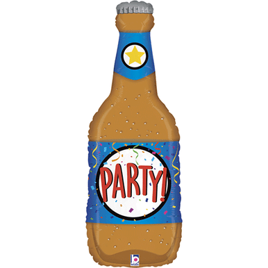 Party Beer Bottle Supershape Foil Balloon