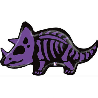 Dinosaur Fossil Triceratops Supershape Foil Balloon