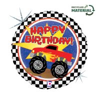 Birthday Monster Truck 18'' Foil Balloon