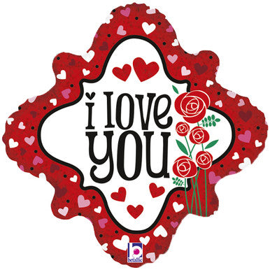 I Love You Jr Shape 18" Foil Balloon