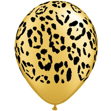 Leopard Print Latex Balloons 25 Pack (also available in singles)