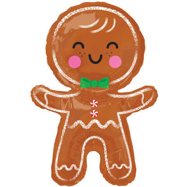 Gingerbread Man Supershape Foil Balloon