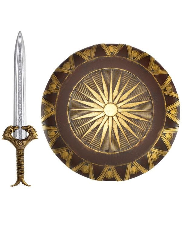 Official Wonder Woman Sword and Shield Deluxe