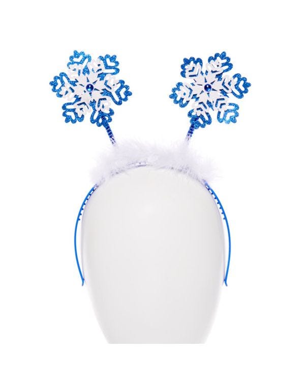 Snowflake Headboppers on Headband