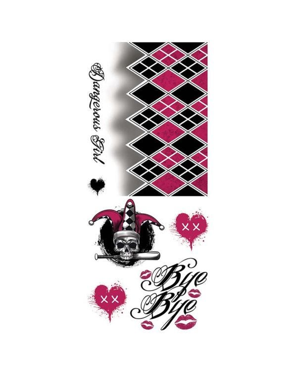 Bad Girl Tattoo Temporary Transfers