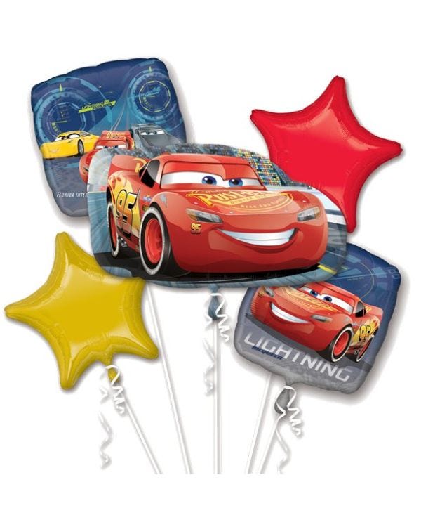 Disney Cars Foil Balloon Bouquet