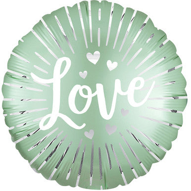 Love Classic Green 18" Foil Balloon