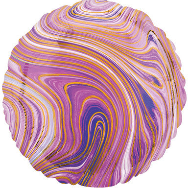Marble Round 18" Foil Balloon