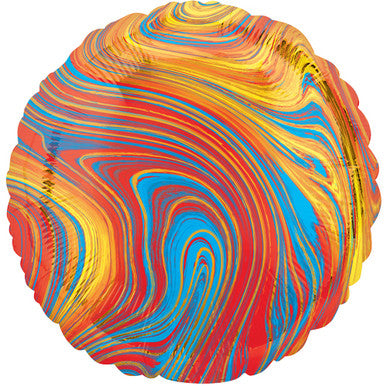 Marble Round 18" Foil Balloon