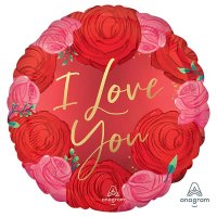 I Love You Roses 18" Foil Balloon