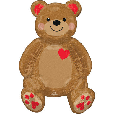 Teddy Bear Airfilled Sitter Supershape Foil Balloon