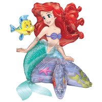 Little Mermaid Ariel Sitter Airfilled Foil Balloon