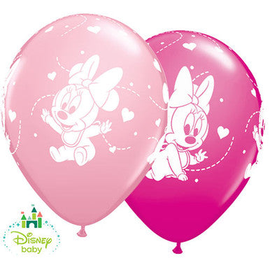 Disney Minnie Baby Latex Balloons 25 Pack (Also available in singles)