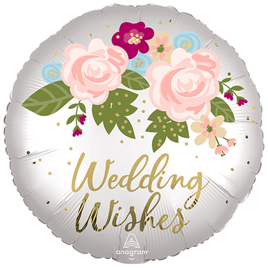 Wedding Wishes 18" Foil Balloon