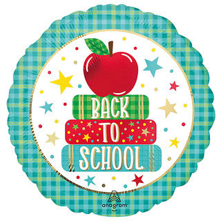 Back to School Apple 18" Foil Balloon