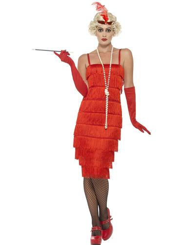 Flapper Red Long Costume