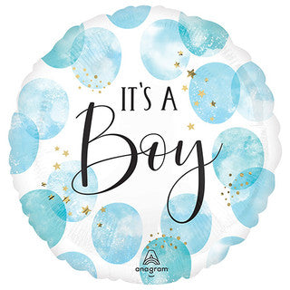 It's a Girl/ Boy Pastel Dots 18" Foil Balloon