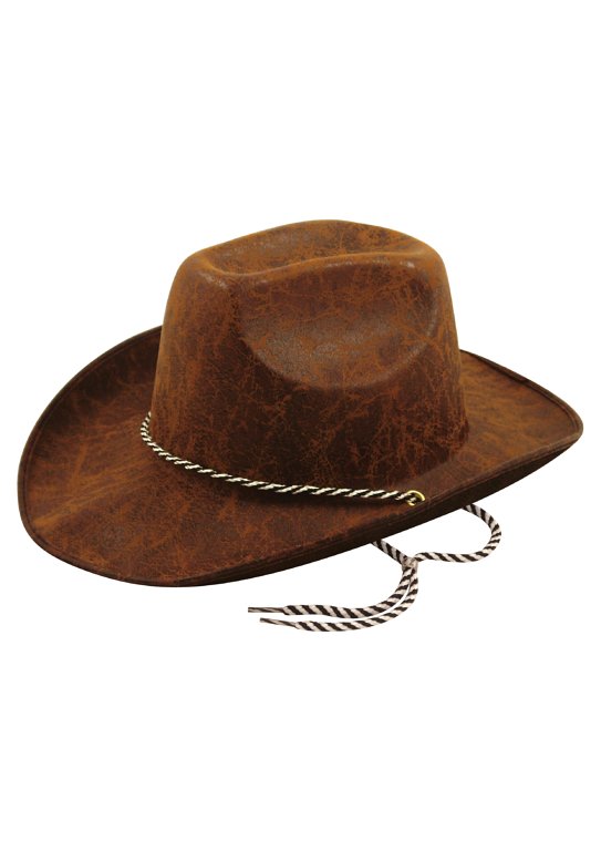 Leather Look Cowboy Hat