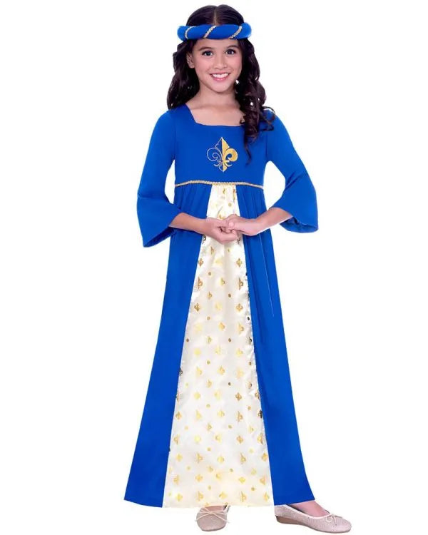 Tudor Princess Blue Child Costume