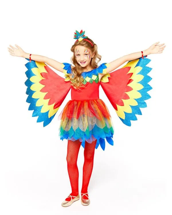 Parrot Girl Child Costume