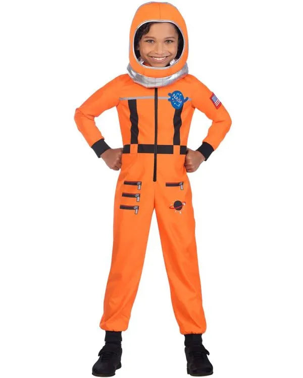 Astronaut Orange Child Costume