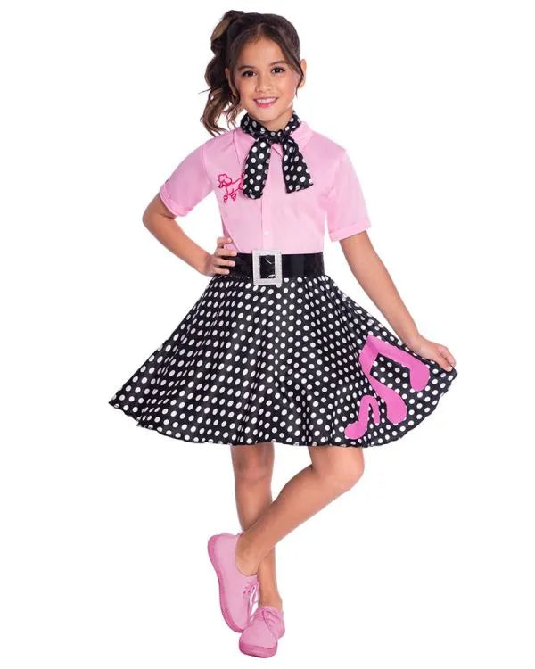 50's Rock n Roll Girl Child Costume