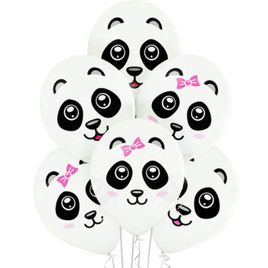Panda Latex Balloons 25 Pack (also available in singles)