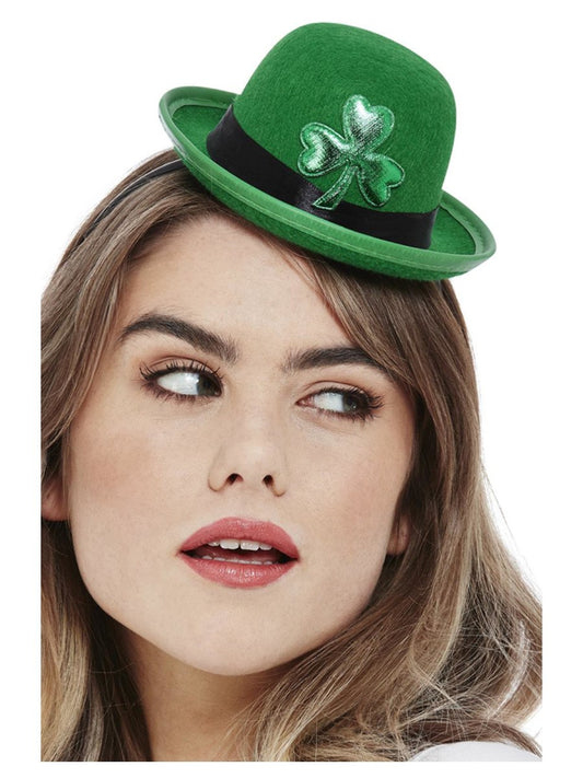 St Patricks Day Mini Bowler Hat