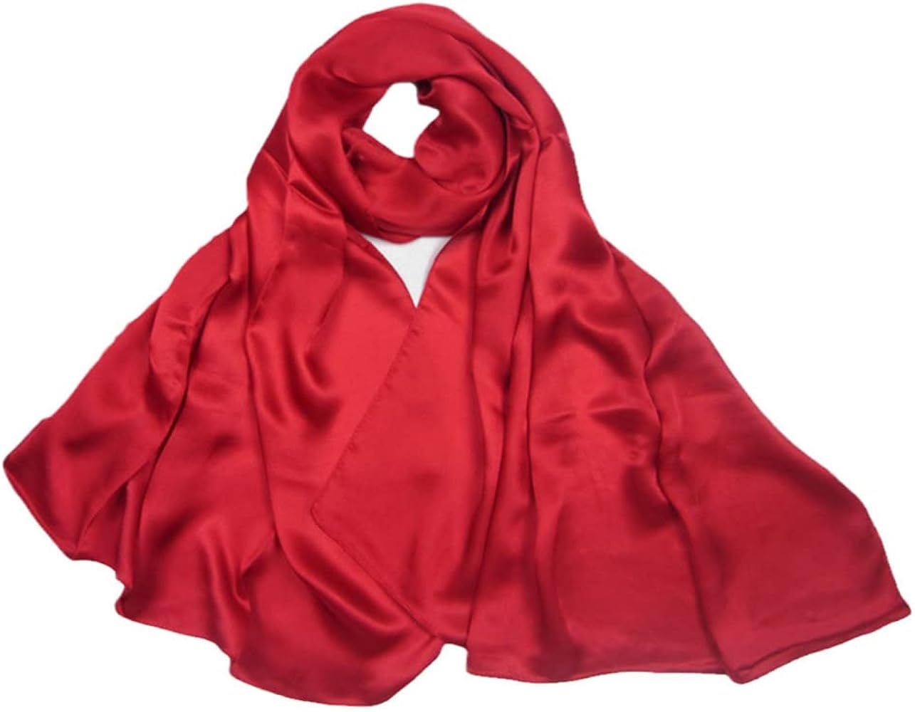Red Silky Waist Sash/ Headscarf