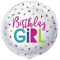 Birthday Girl Confetti 18" Foil Balloon