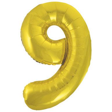 Giant Foil Number Balloon Gold