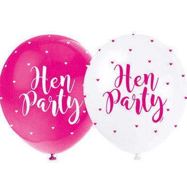 Hen Party Dots 11" Latex Balloons 5 Pack