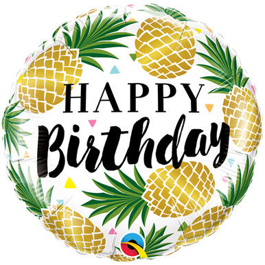 Happy Birthday Pineapple 18" Balloon